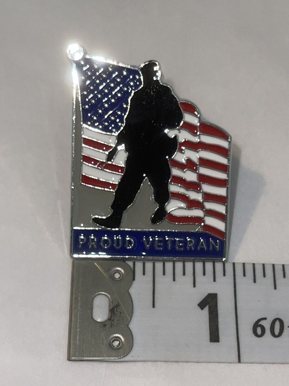 Proud Veteran Flag Pin Brooch